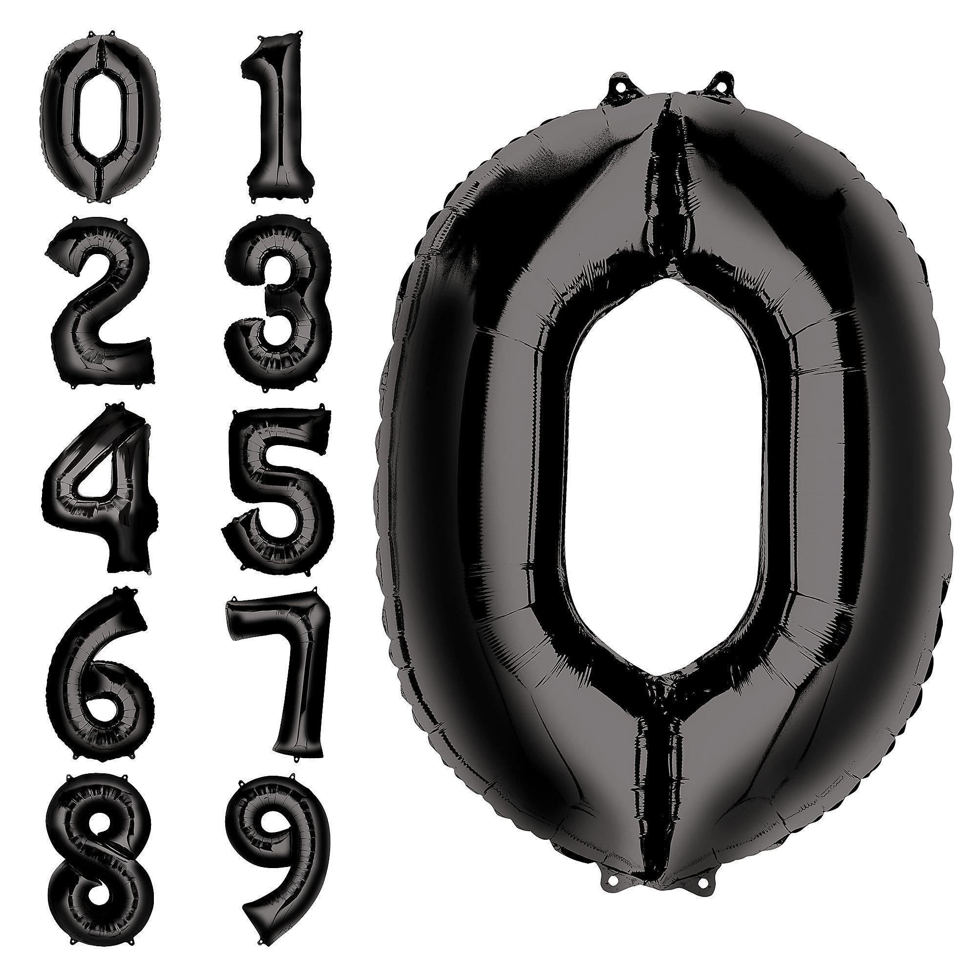 34in Number (0-9) Balloon, Assorted Colors